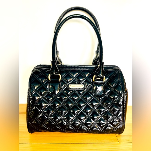Anne Klein Bags Anne Klein Black Bagtop Handlesfull Zipshinyvery